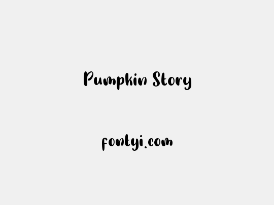 Pumpkin Story
