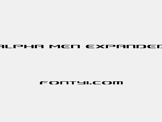 Alpha Men Expanded
