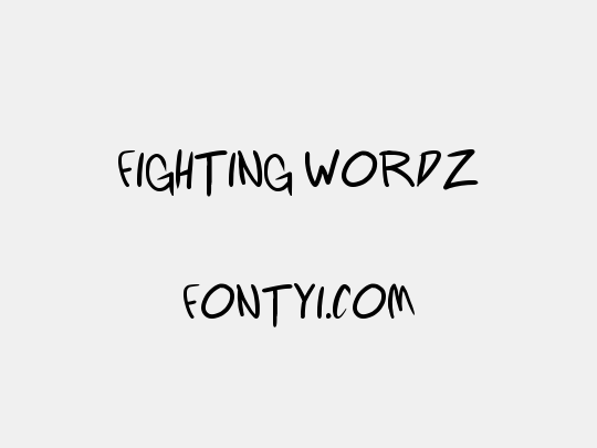 Fighting wordz