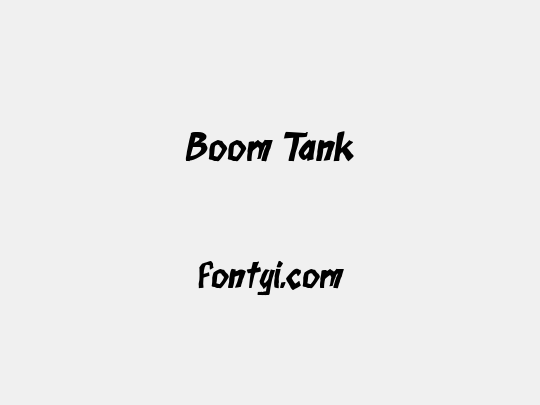 Boom Tank