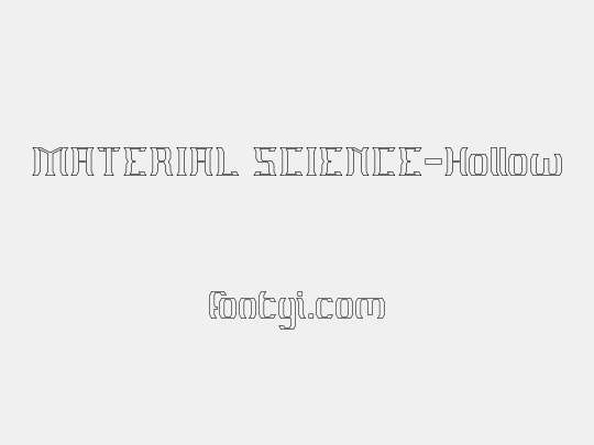 MATERIAL SCIENCE-Hollow