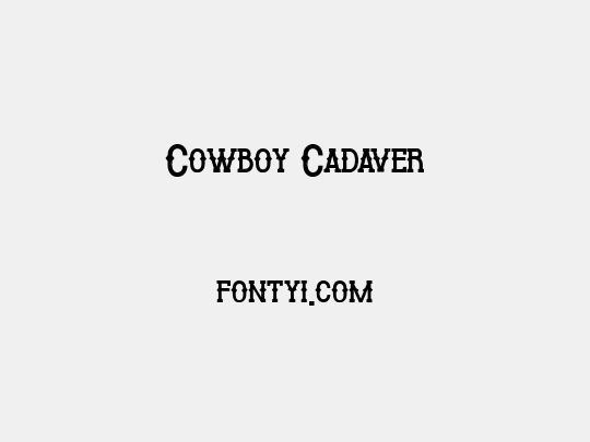 Cowboy Cadaver