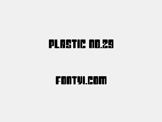 Plastic No.29