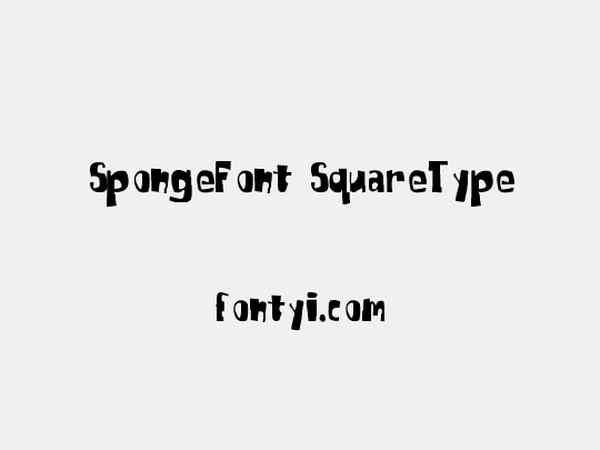 SpongeFont SquareType