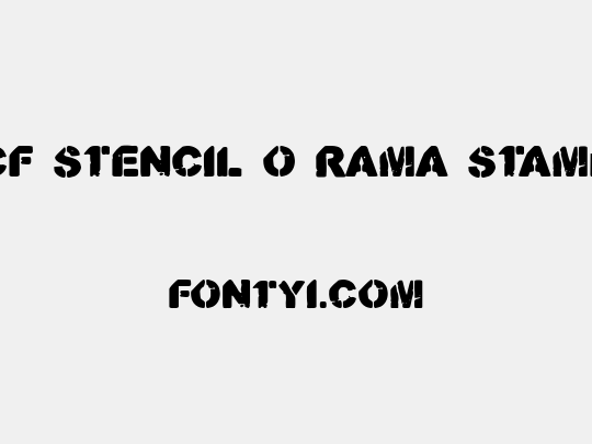 CF Stencil O Rama Stamp
