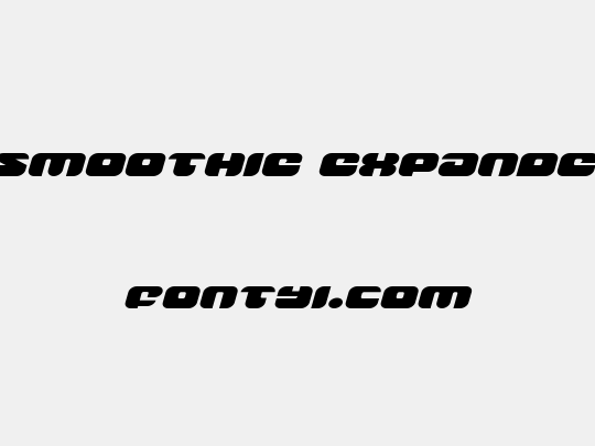 Groovy Smoothie Expanded Italic