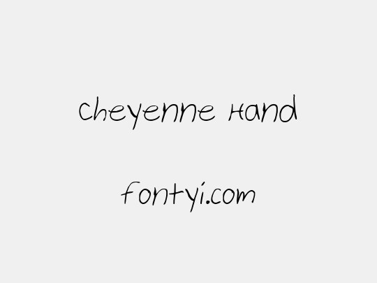 Cheyenne Hand