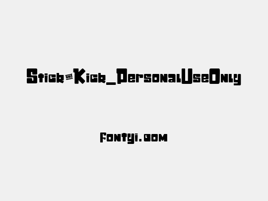 Stick&Kick_PersonalUseOnly