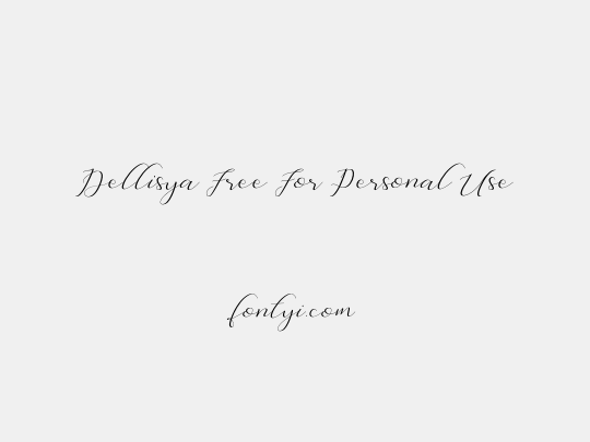 Dellisya Free For Personal Use