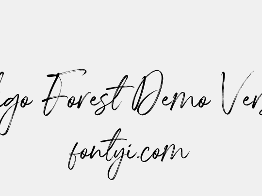 Indigo Forest Demo Version