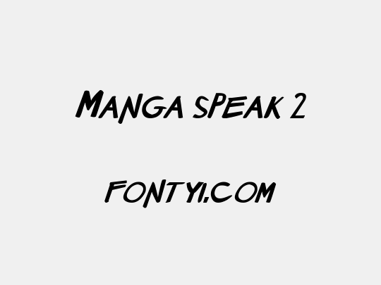 Manga speak 2