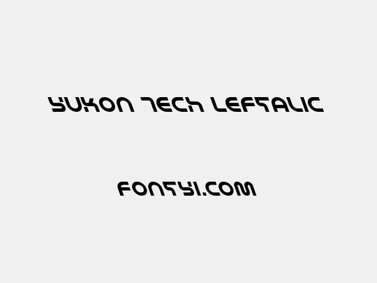 Yukon Tech Leftalic