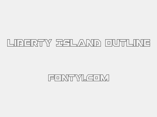 Liberty Island Outline
