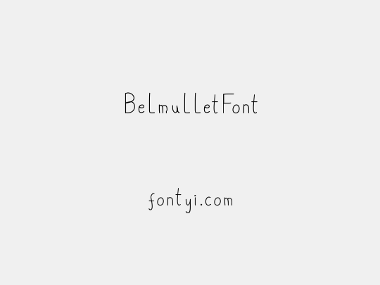 BelmulletFont