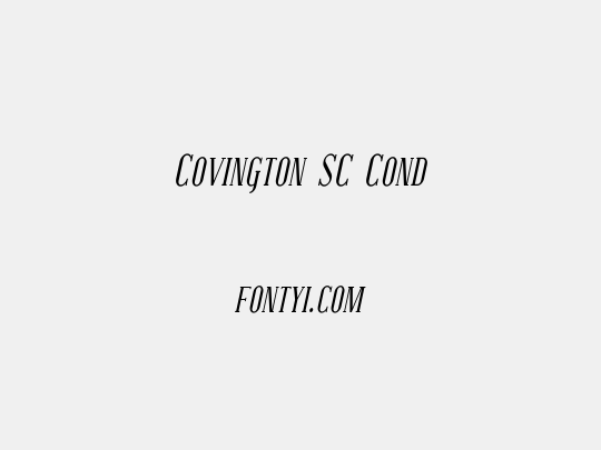 Covington SC Cond