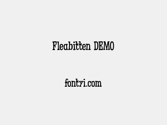 Fleabitten DEMO