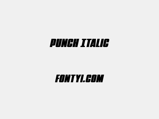 Punch Italic