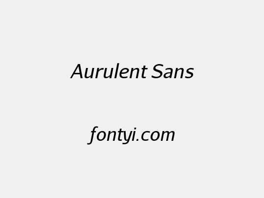 Aurulent Sans