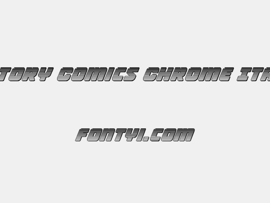 Victory Comics Chrome Italic