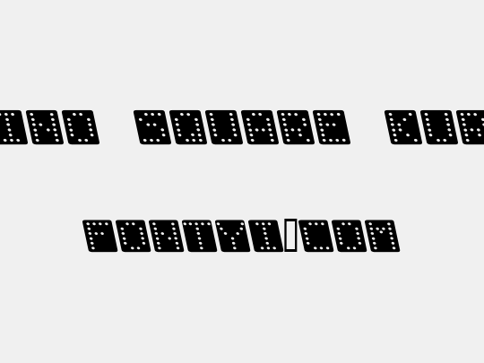 Domino square kursiv