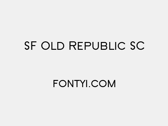 SF Old Republic SC