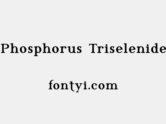 Phosphorus Triselenide