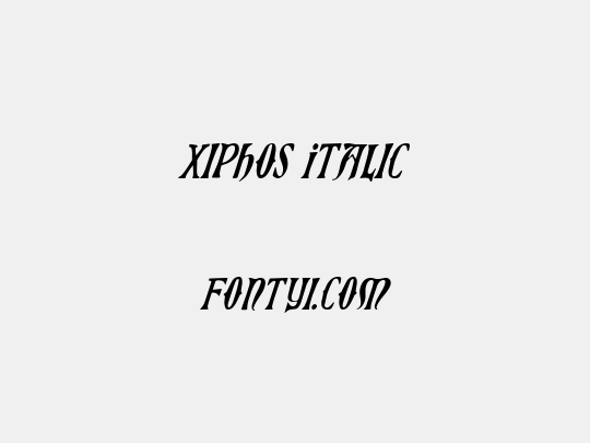 Xiphos Italic