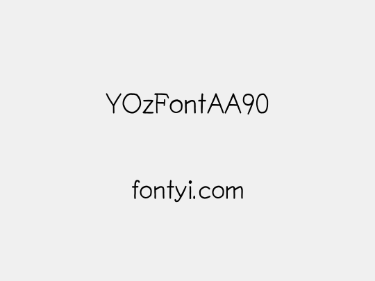 YOzFontAA90