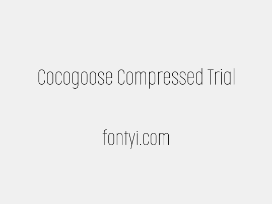 Cocogoose Compressed Trial