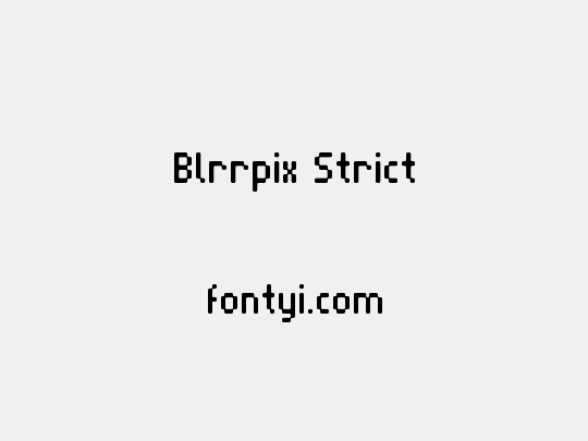 Blrrpix Strict