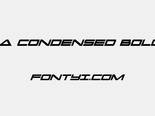 Capella Condensed Bold Italic