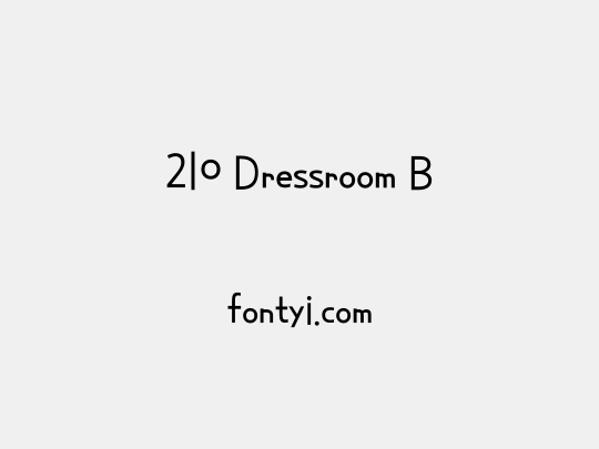 210 Dressroom B
