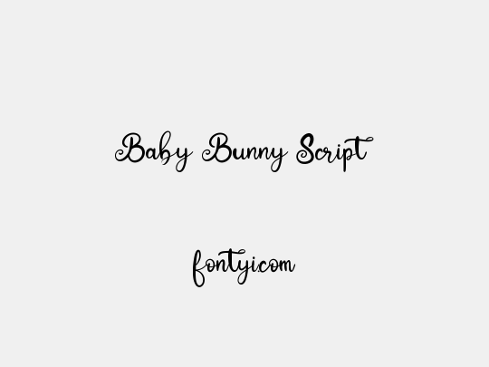 Baby Bunny Script