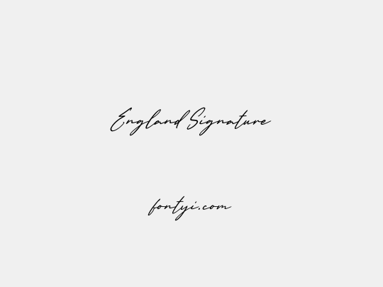 England Signature