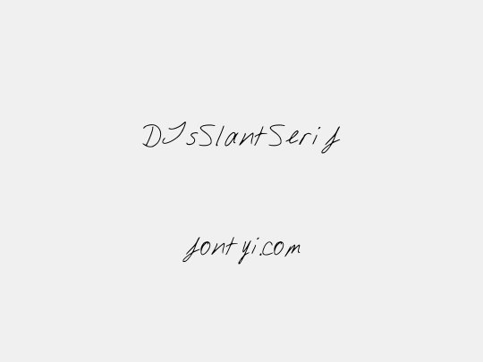 DJsSlantSerif