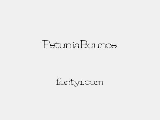 PetuniaBounce