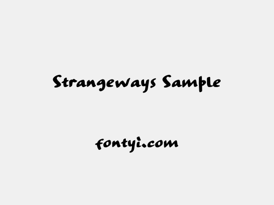 Strangeways Sample