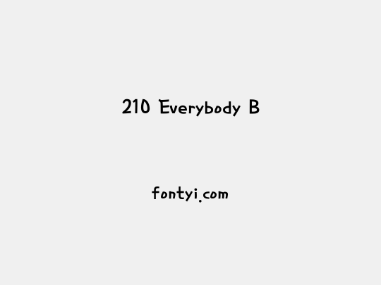 210 Everybody B