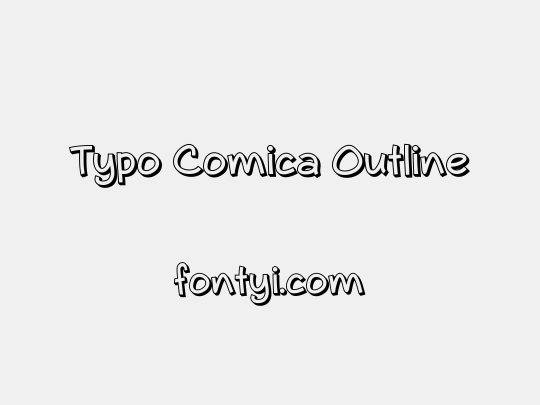 Typo Comica Outline