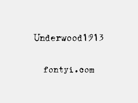 Underwood1913
