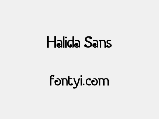 Halida Sans