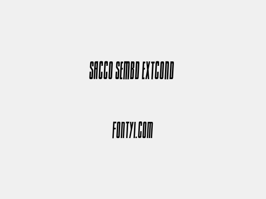 Sacco SemBd ExtCond 