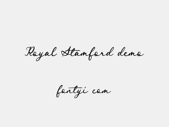 Royal Stamford demo