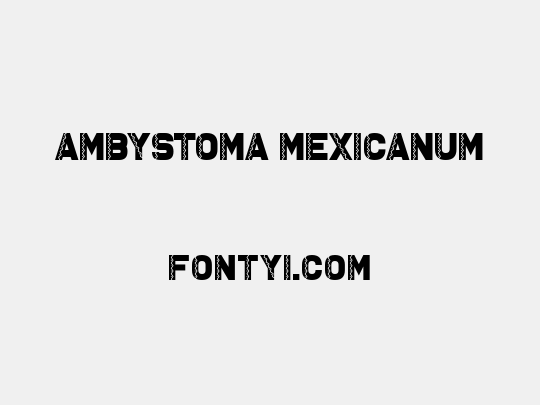 Ambystoma Mexicanum