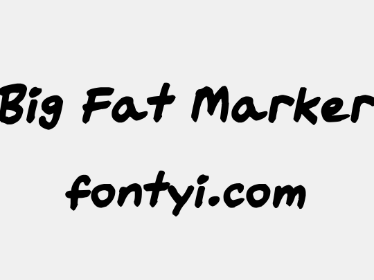 Big Fat Marker