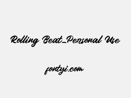 Rolling Beat_Personal Use