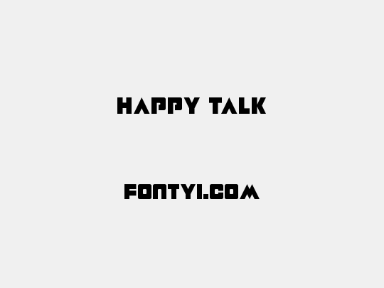 Happy Talk