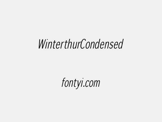 WinterthurCondensed