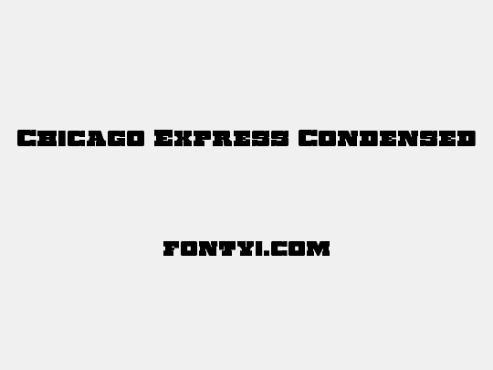 Chicago Express Condensed