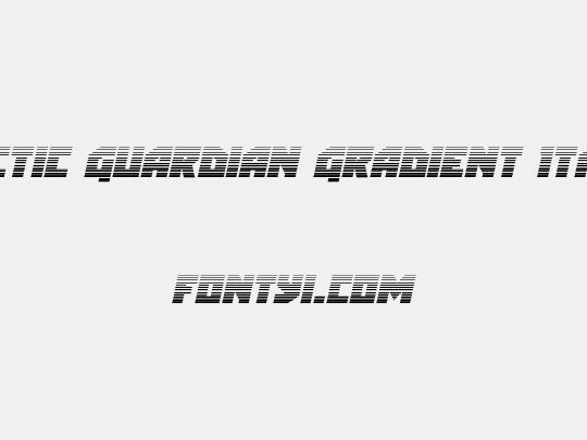 Arctic Guardian Gradient Italic